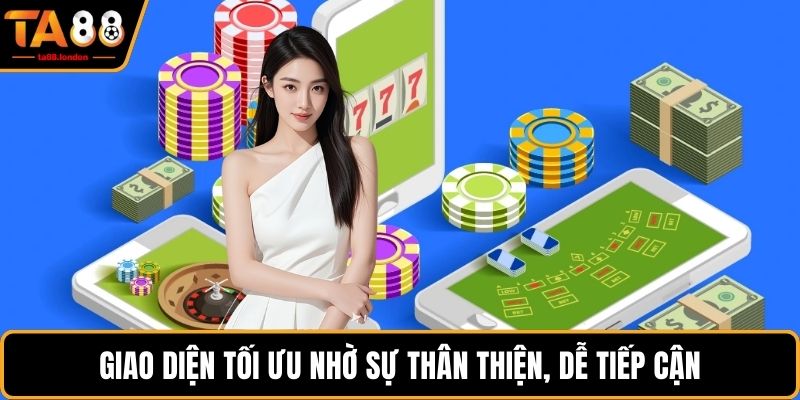 Giao diện tối ưu nhờ sự thân thiện, dễ tiếp cận