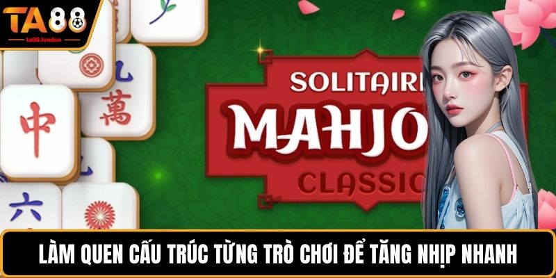 Làm quen cấu trúc từng trò chơi để tăng nhịp nhanh