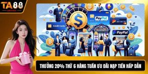 Thưởng 20% Thứ 6 Hàng Tuần